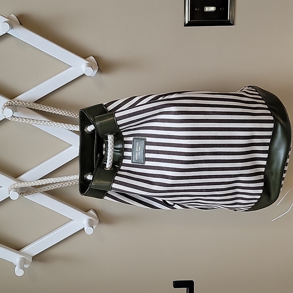 Henri Bendel Canvas Patterned Bucket Bag/Backpack - image 2